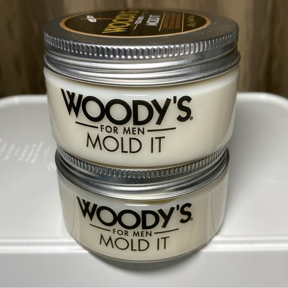 Woody's Mold It Styling Paste for Men 3.4 Oz Med Hold Matte Pomade Wax SET OF 2 - Picture 3 of 11